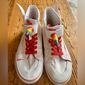 Kids Vans Flying Sk8-Hi Rei, Rainbow horn sz 3